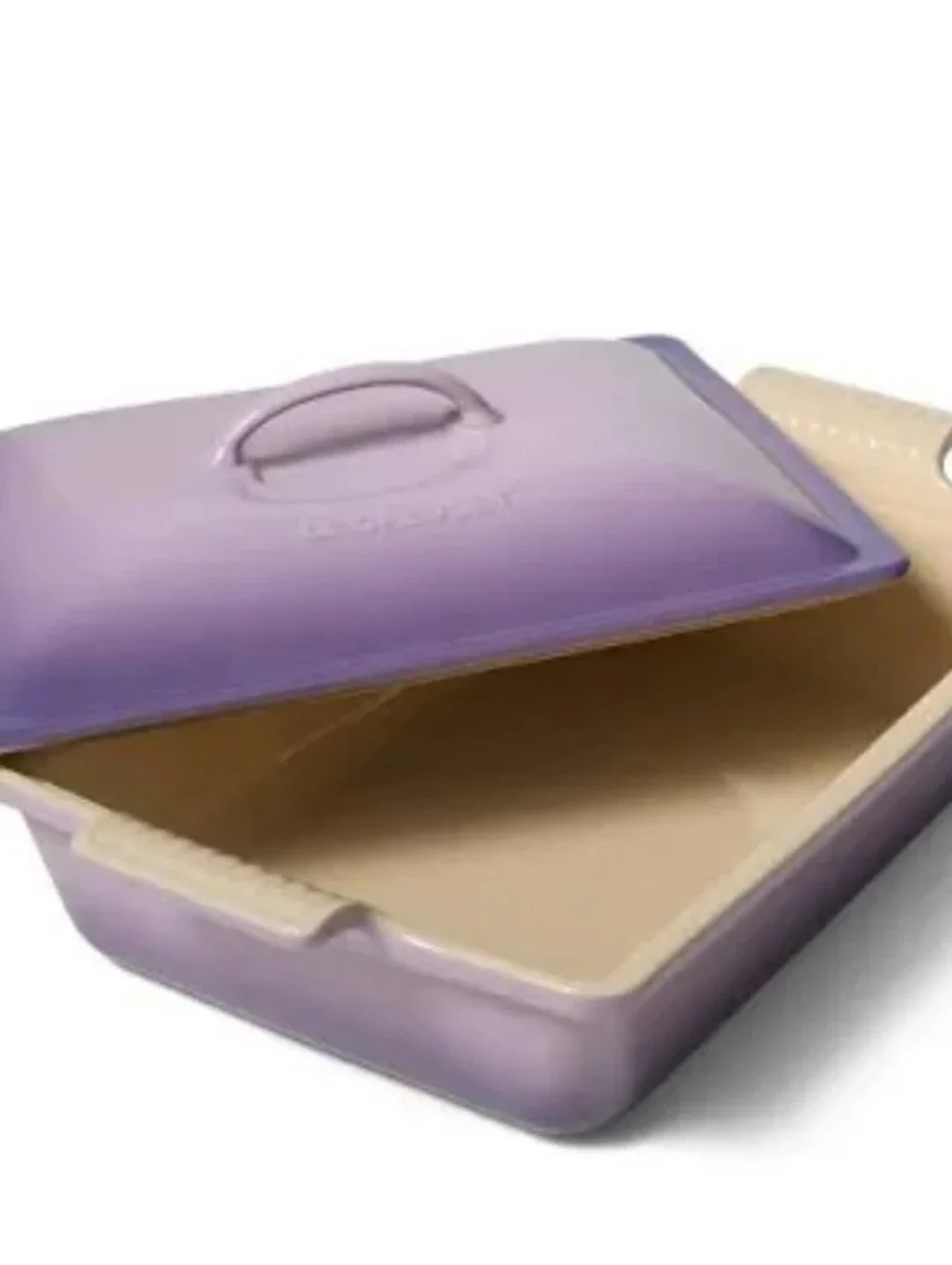 Le Creuset Heritage Ceramic Rectangular Covered 4QT Baking Dish- Bluebell Purple